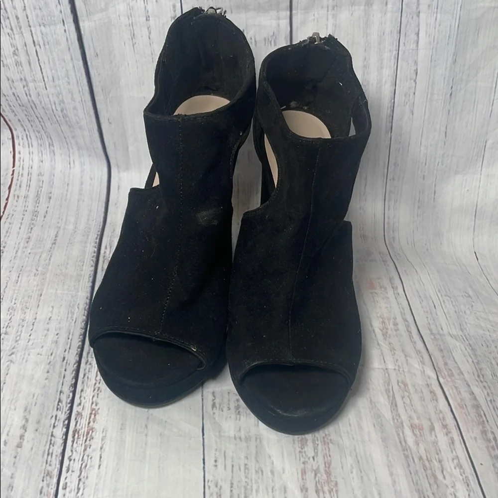 H&M Black Block Heel Sandals
